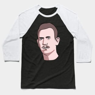 John Steinbeck Portrait Baseball T-Shirt